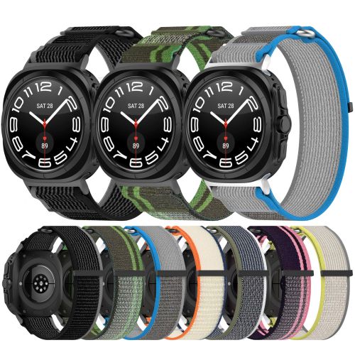 Woven Nylon Trail Loop Watch Strap For Samsung Galaxy Watch 7 Ultra 47mm Watch Band（NLB-364）