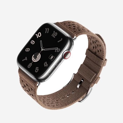 Knitted Nylon Weave Watch Strap For Apple Watch Ultra 2 Band 49mm For Iwatch Series 10 9 8 7 6 5 38 40 41 42 44 45 46 mm （NLB-435）