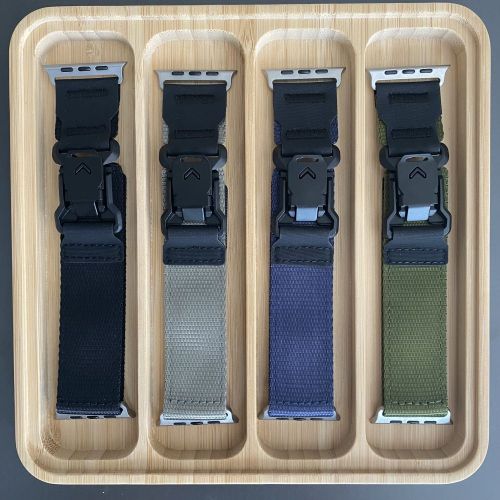 Outdoor Sports Nylon Watch Strap with Metal Buckle For Apple Watch Ultra 2 Band 49mm For Iwatch Series 10 9 8 7 41 42 45 46 mm (NLB-447)