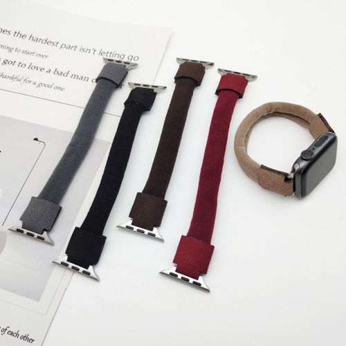 New Elastic Nylon Sporty Fashion Scrunchie Watch Strap For Apple Watch Ultra 2 Band 49mm For Iwatch Series 10 9 8 41 42 45 46 mm (NLB-481)