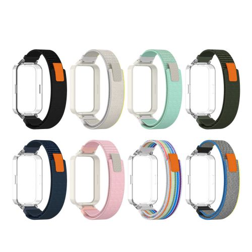 Win-Win Sports Nylon Loop Strap For Redmi Band 3 For For Xiaomi Band 9 Active Watch Band Protective Case （NLB-486）