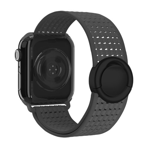 Breathable Elastic Braided Loop Strap with Magnetic Buckle for Apple Watch (NLB-599)